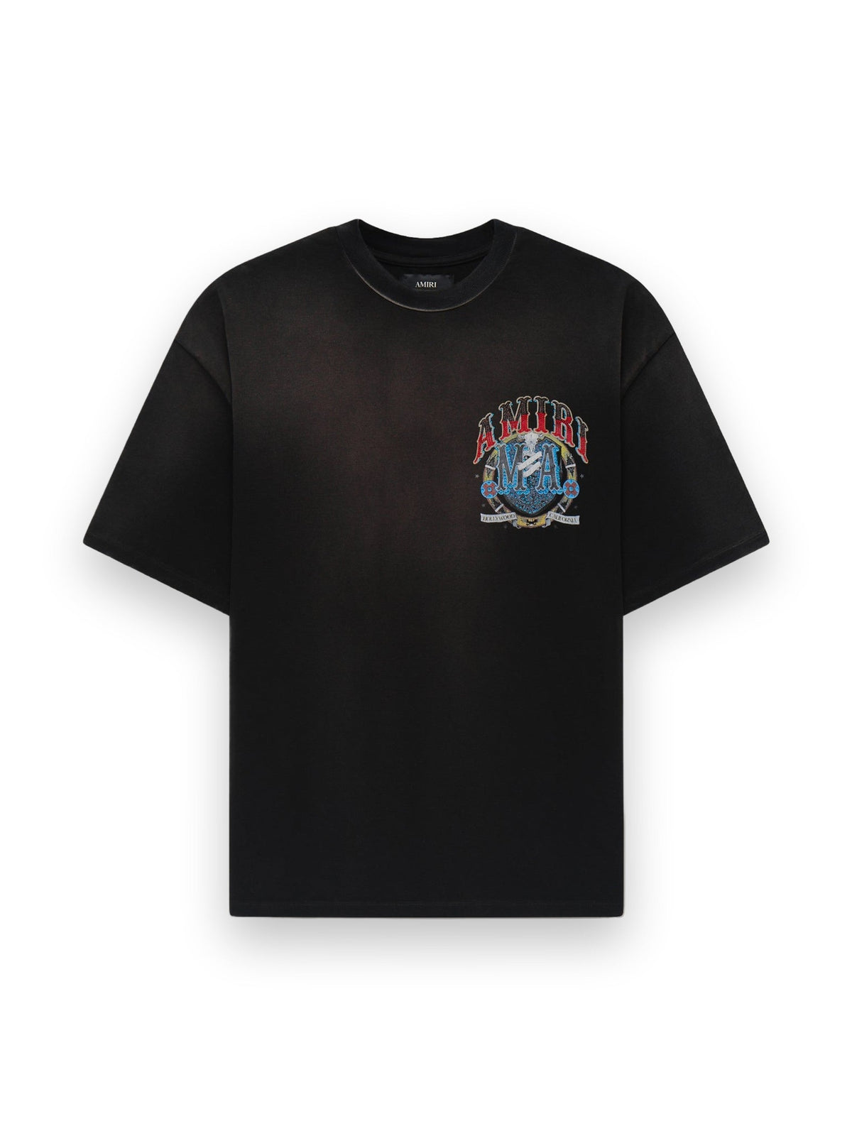 AMIRI CRYSTAL AMIRI HOLLYWOOD OVERSIZED TEE BLACK