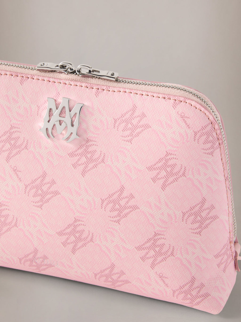 AMIRI MA QUAD CANVAS MICRO COSMETIC BAG PINK — vista 3