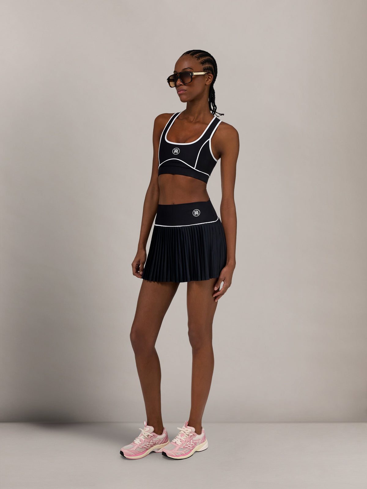 AMIRI ROUND MA ACTIVE SKIRT BLACK — vista 3
