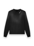 AMIRI SCRIPT OVERSIZED LONG SLEEVE TEE BLACK