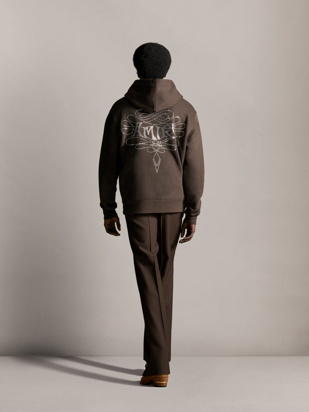 AMIRI LASSO CRYSTAL HOODIE HUSK — vista 4