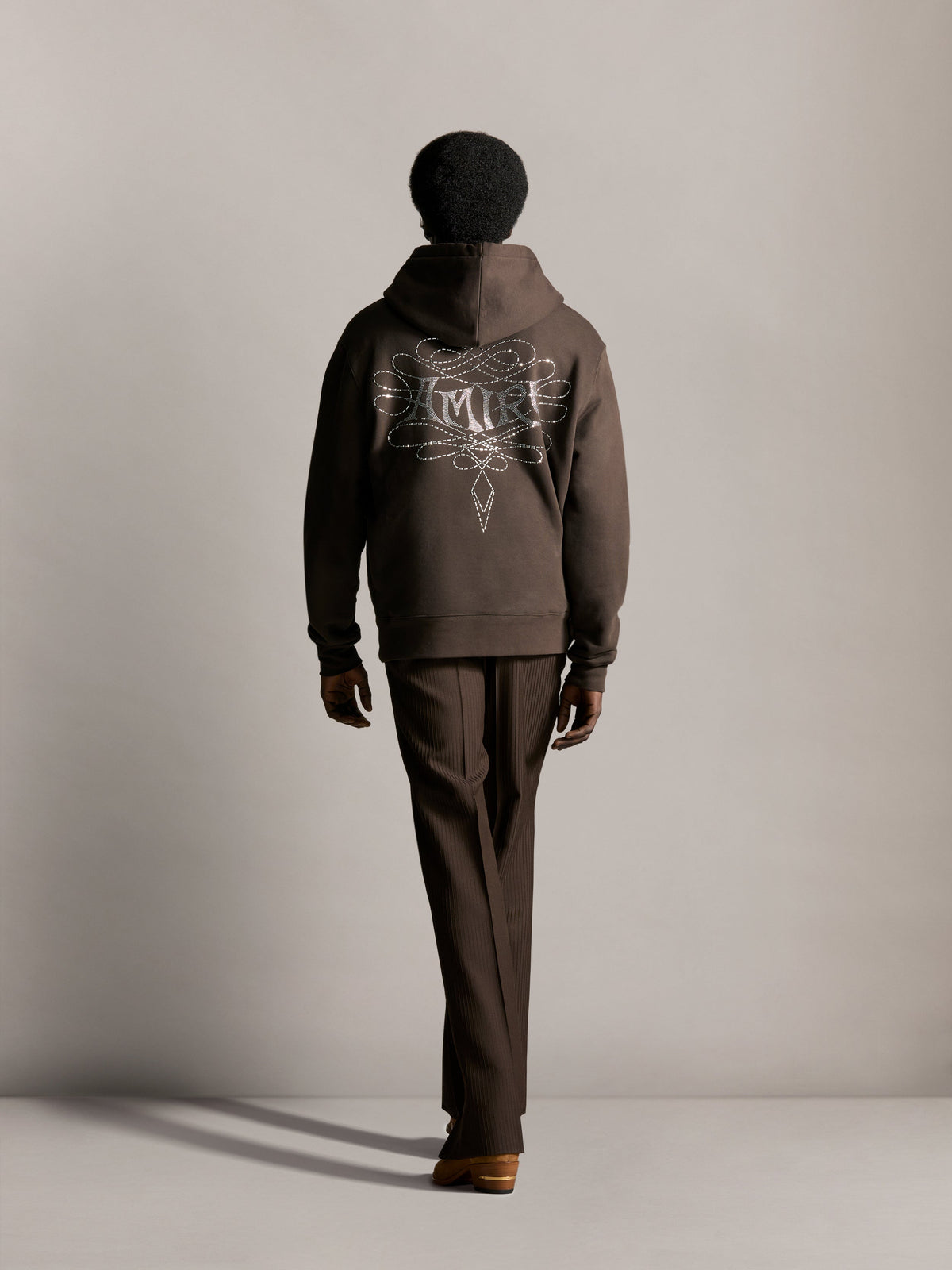 AMIRI LASSO CRYSTAL HOODIE HUSK — vista 4