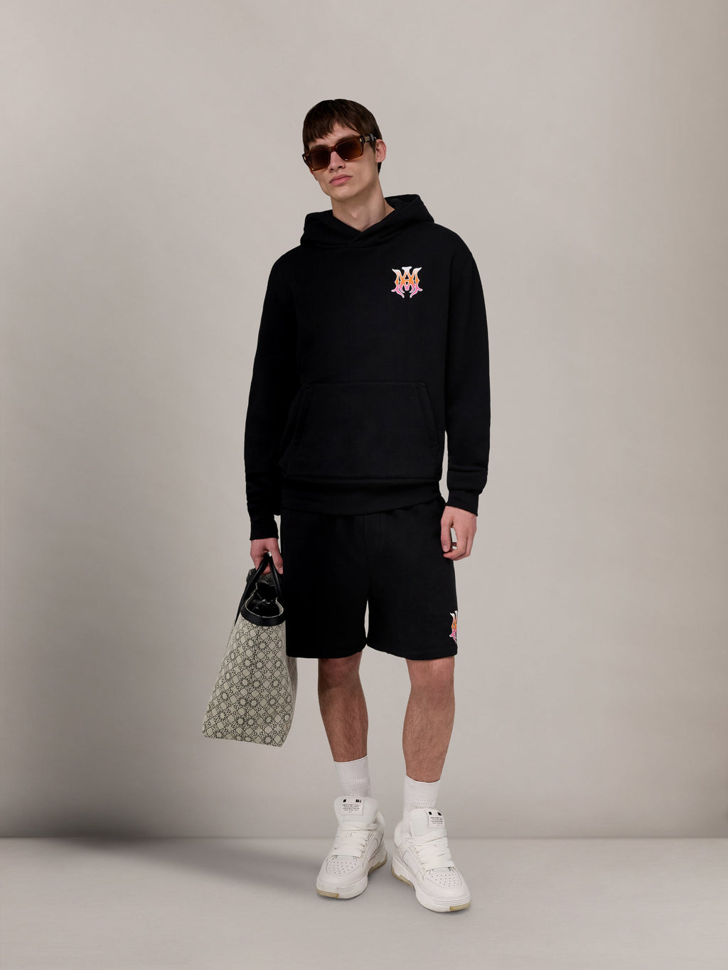 AMIRI MA SWEATSHORT BLACK — vista 2