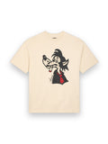 AMIRI SMOKING WOLF OVERSIZED TEE ALABASTER