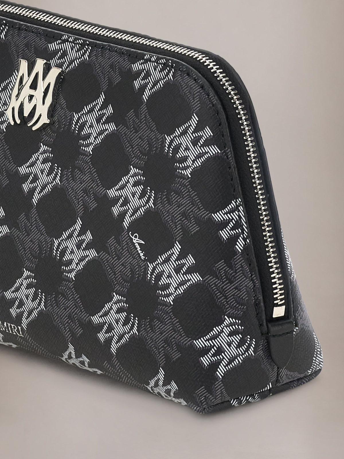 AMIRI MA QUAD CANVAS MICRO COSMETIC BAG BLACK — vista 4