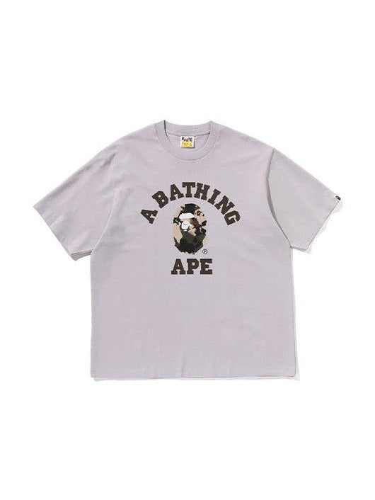 A BATHING APE MAP CAMO COLLEGE TEE BAPE The Hype Company