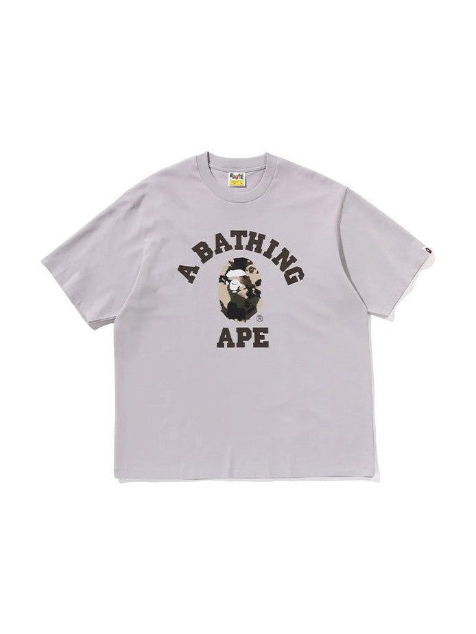 A BATHING APE MAP CAMO COLLEGE TEE BAPE The Hype Company