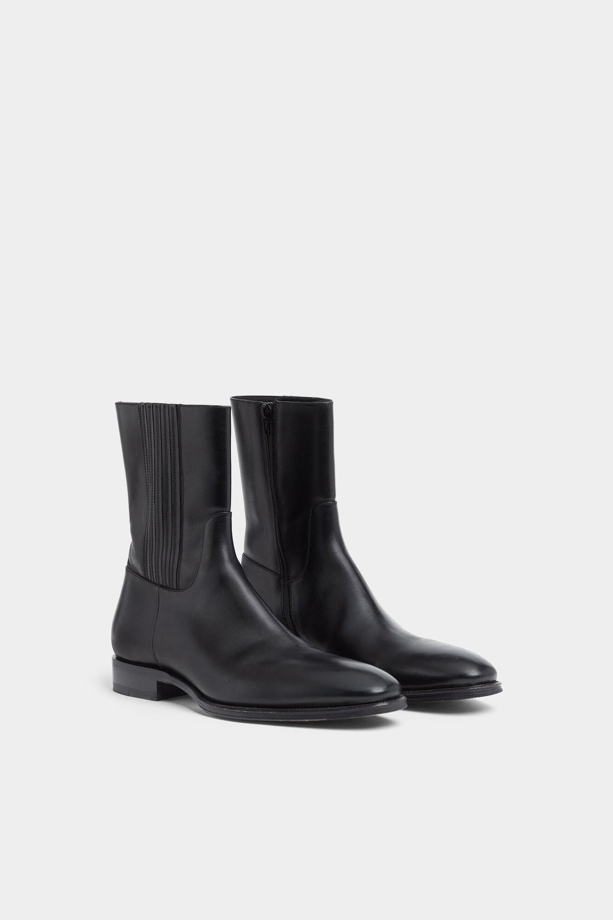 DSQUARED2 D2 CLASSIC FLAT ANKLE BOOT BLACK — vista 2