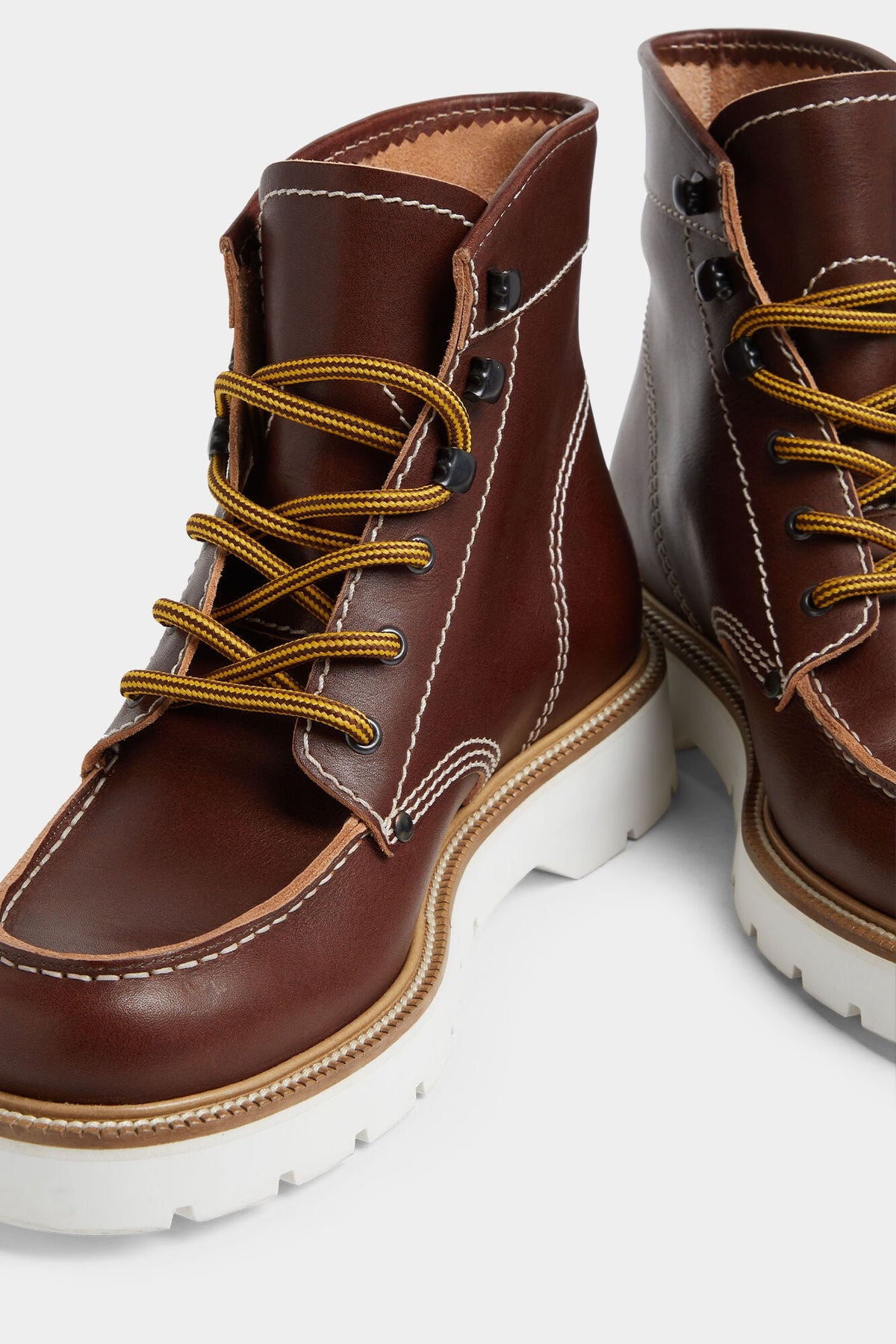 DSQUARED2 EXPLORER ANKLE BOOTS BROWN — vista 5