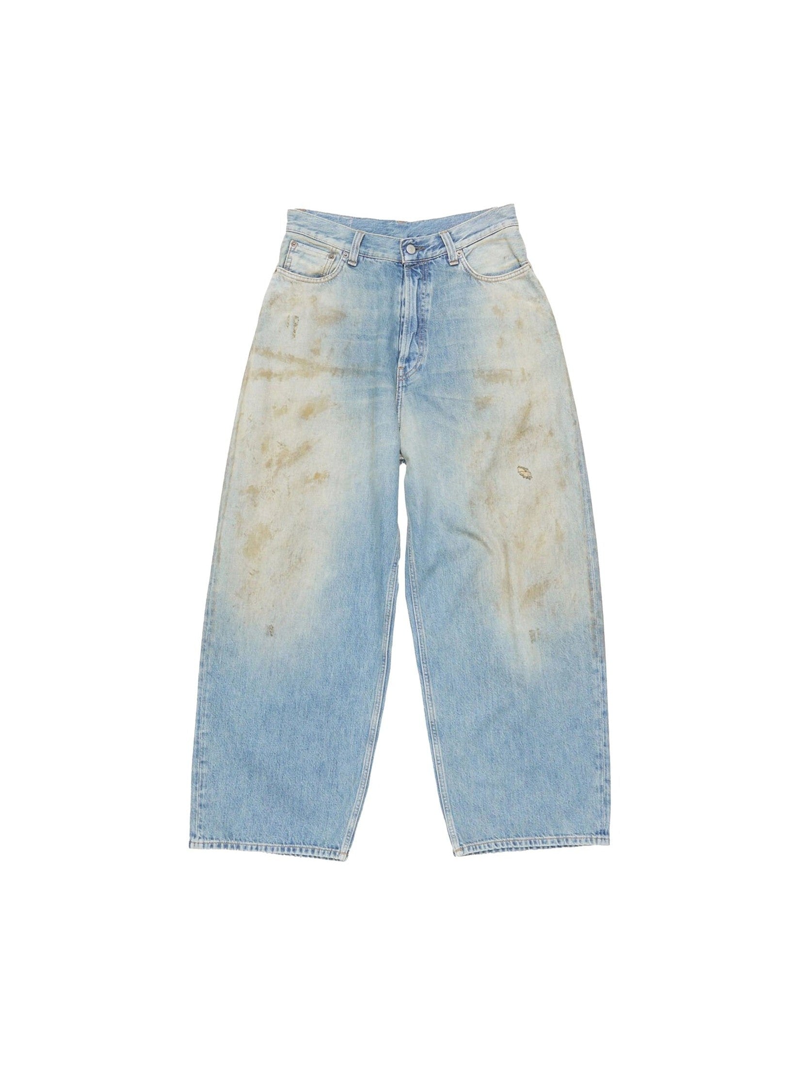 ACNE STUDIOS 2023 SUPER BAGGY FIT JEANS IN MID BLUE