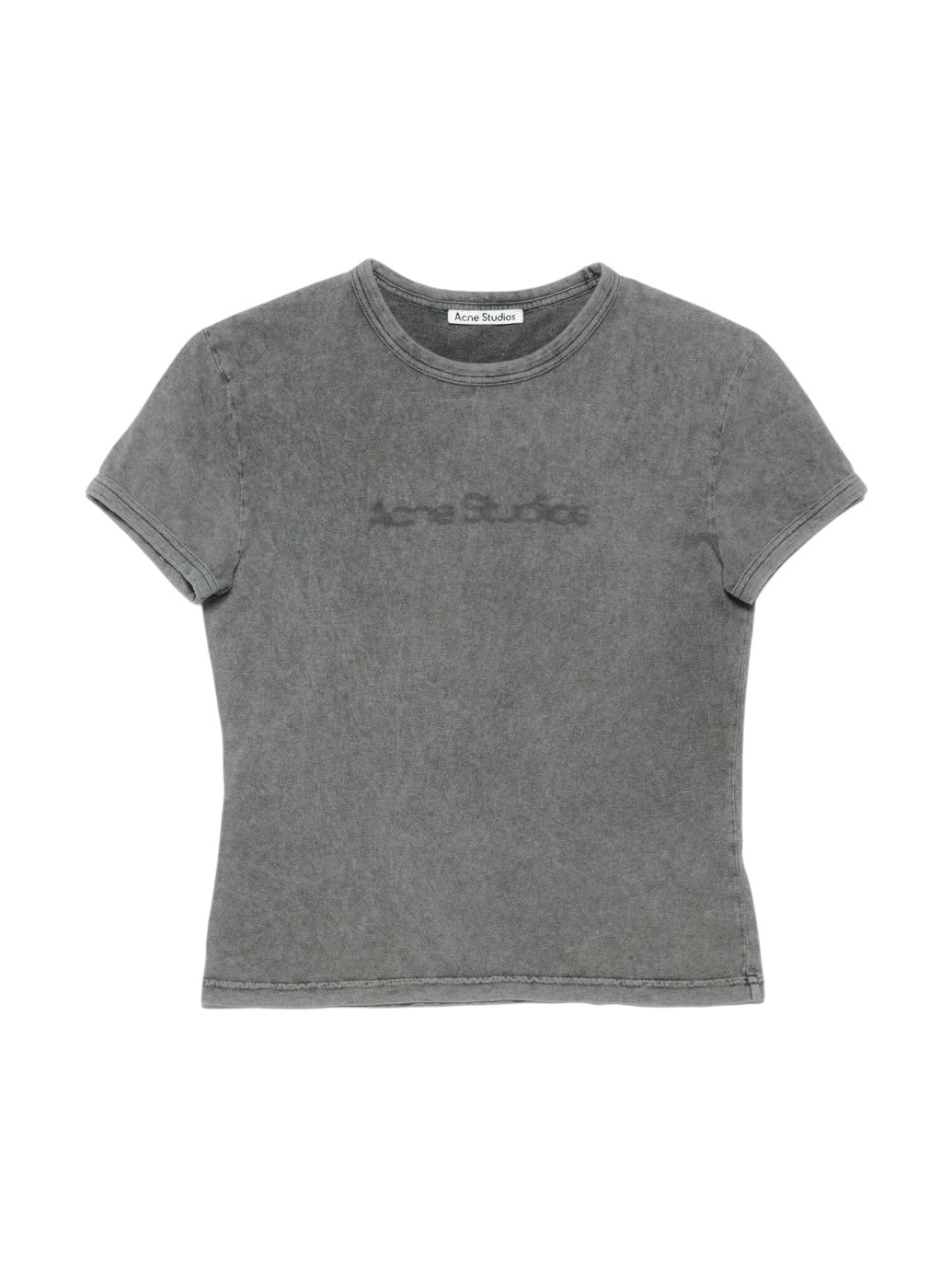 ACNE STUDIOS BLURRED LOGO GREY T-SHIRT