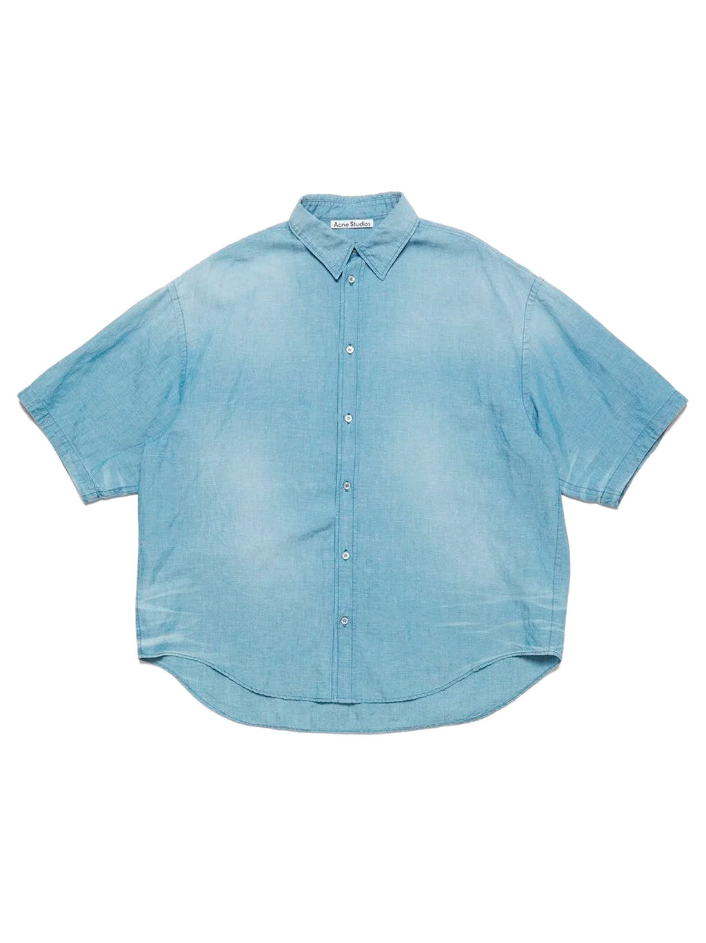 ACNE STUDIOS BUTTON UP SHIRT LOGO STAMP