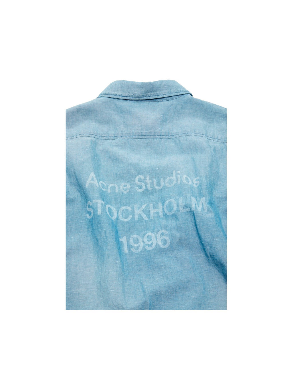 ACNE STUDIOS BUTTON UP SHIRT LOGO STAMP