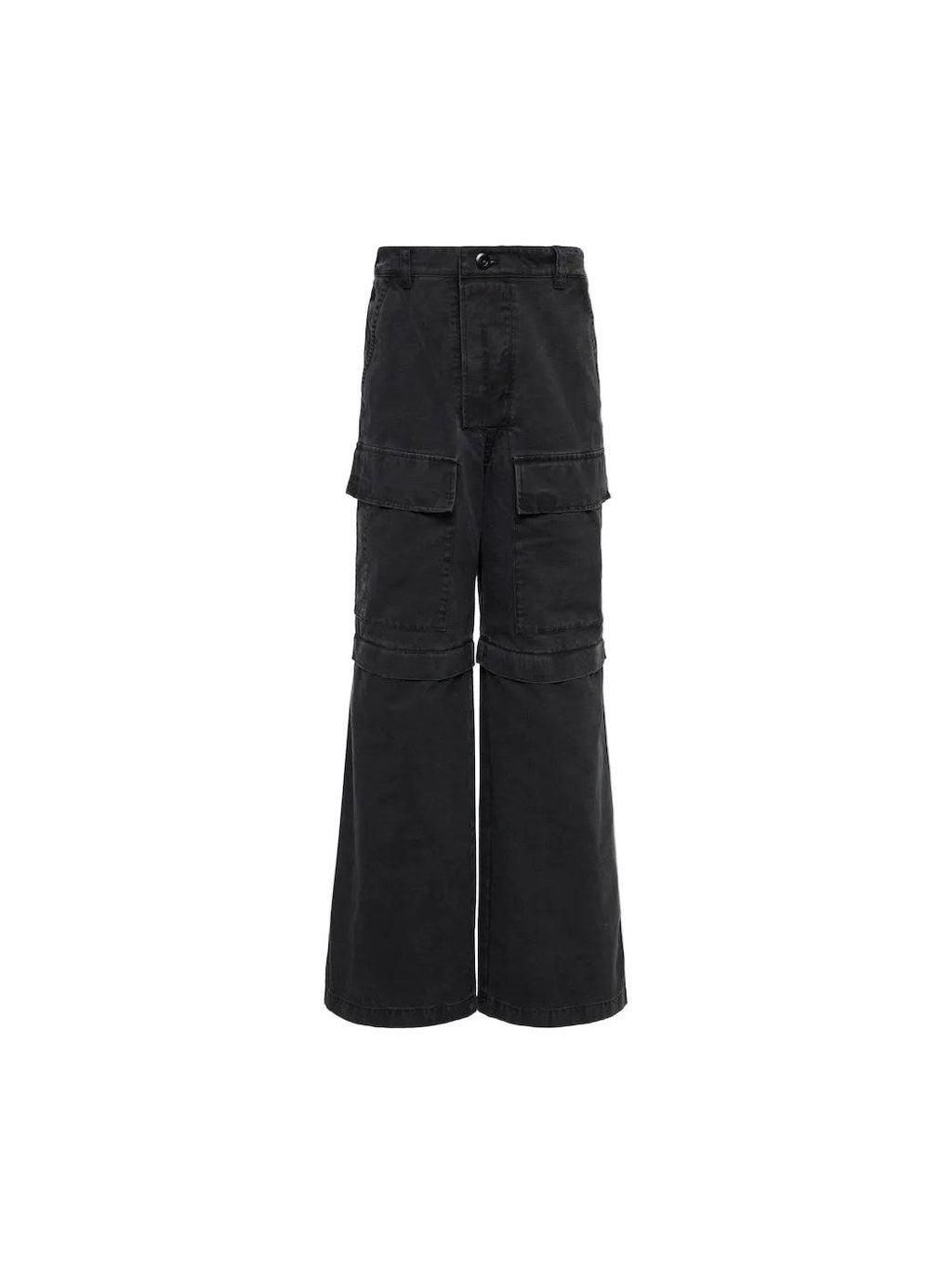 ACNE STUDIOS RIPSTOP CONVERTIBLE CARGO PANTS BLACK