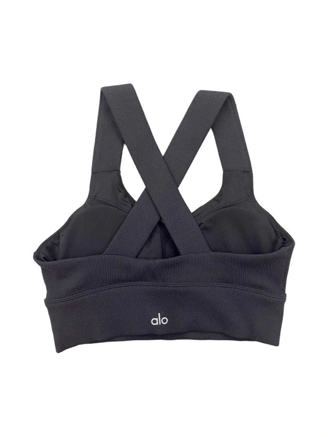 ALO MICRO CORDUROY WINTER BREAK MOCK NECK BLACK ALO The Hype Company