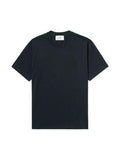 AMI PARIS EMBROIDERED MINI LOGO BLACK ON BLACK T SHIRT AMI PARIS The Hype Company