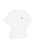 AMI PARIS WHITE T-SHIRT RED LOGO