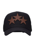AMIRI 3 STAR TRUCKER HAT BROWN BLACK