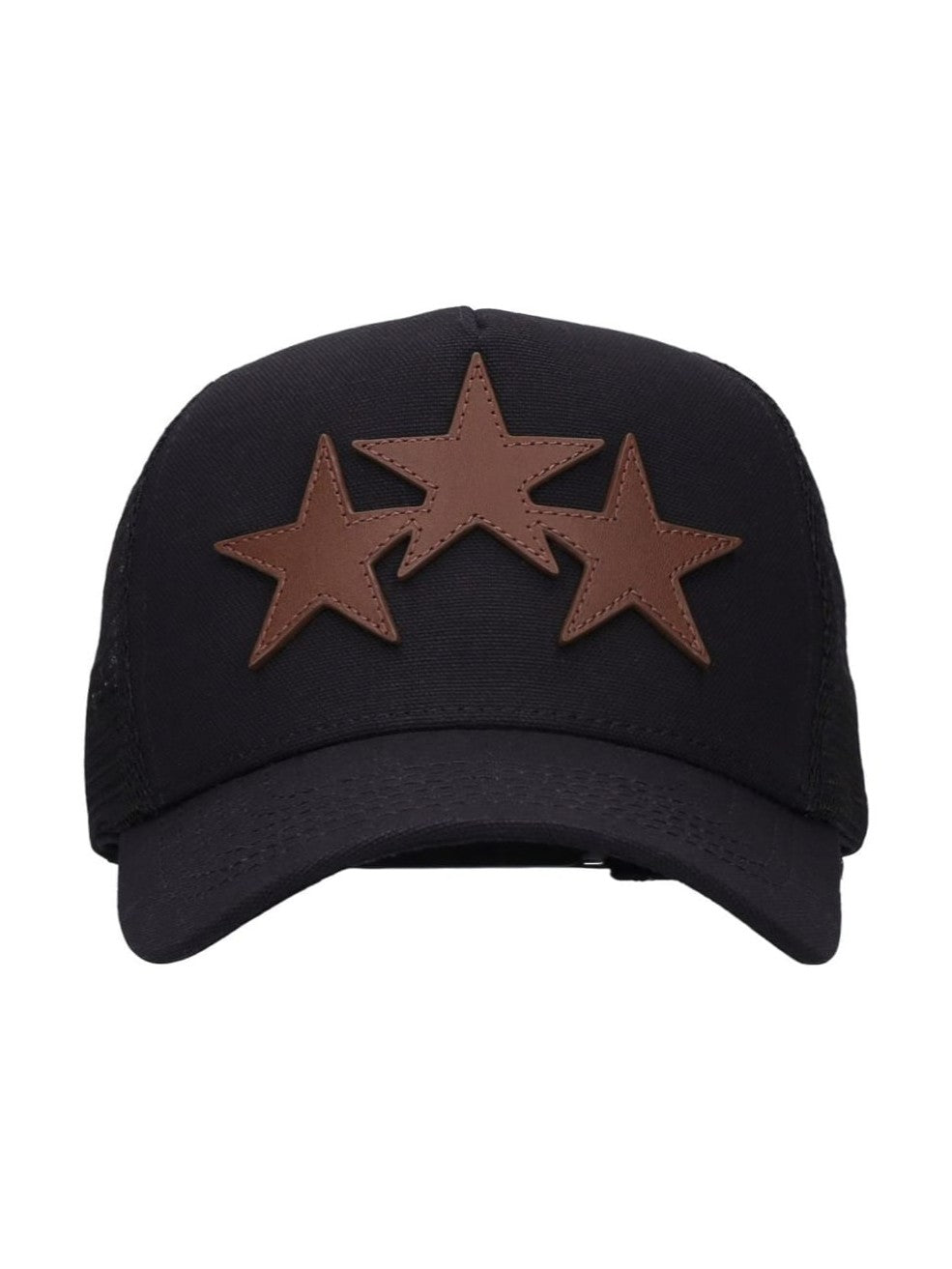 AMIRI 3 STAR TRUCKER HAT BROWN BLACK