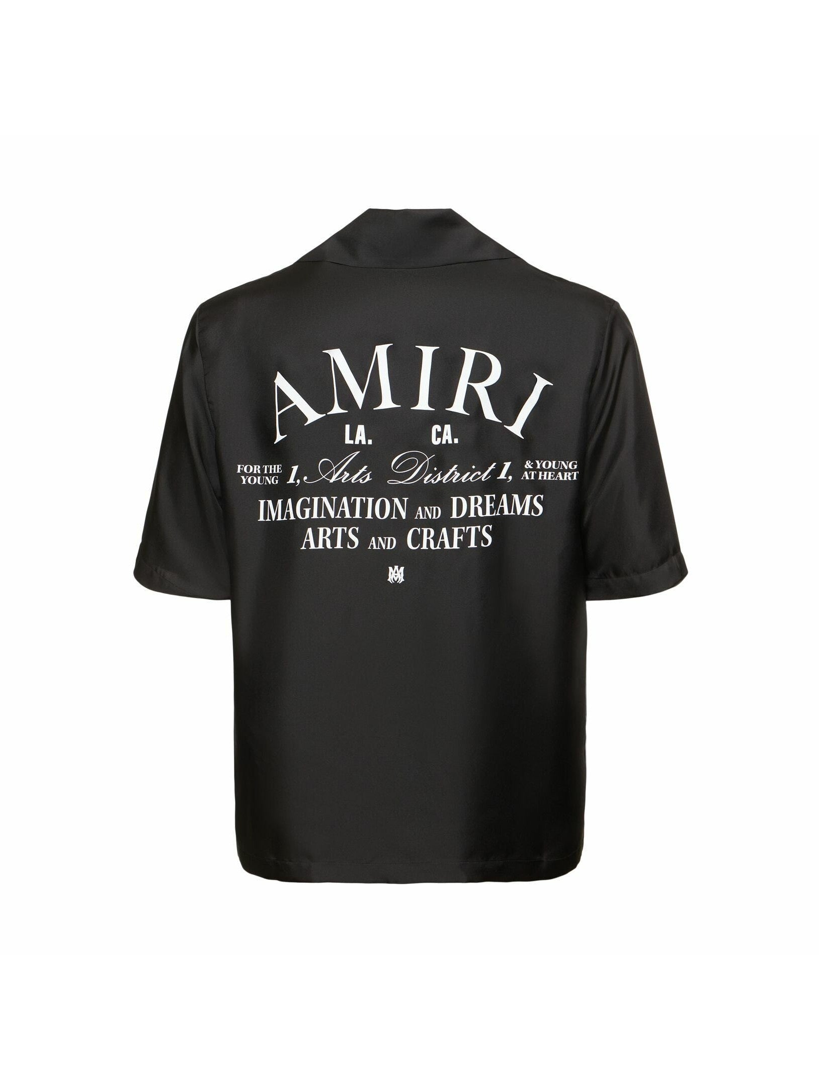 AMIRI ARTS DISTRICT BOWLING SHIRT BLACK