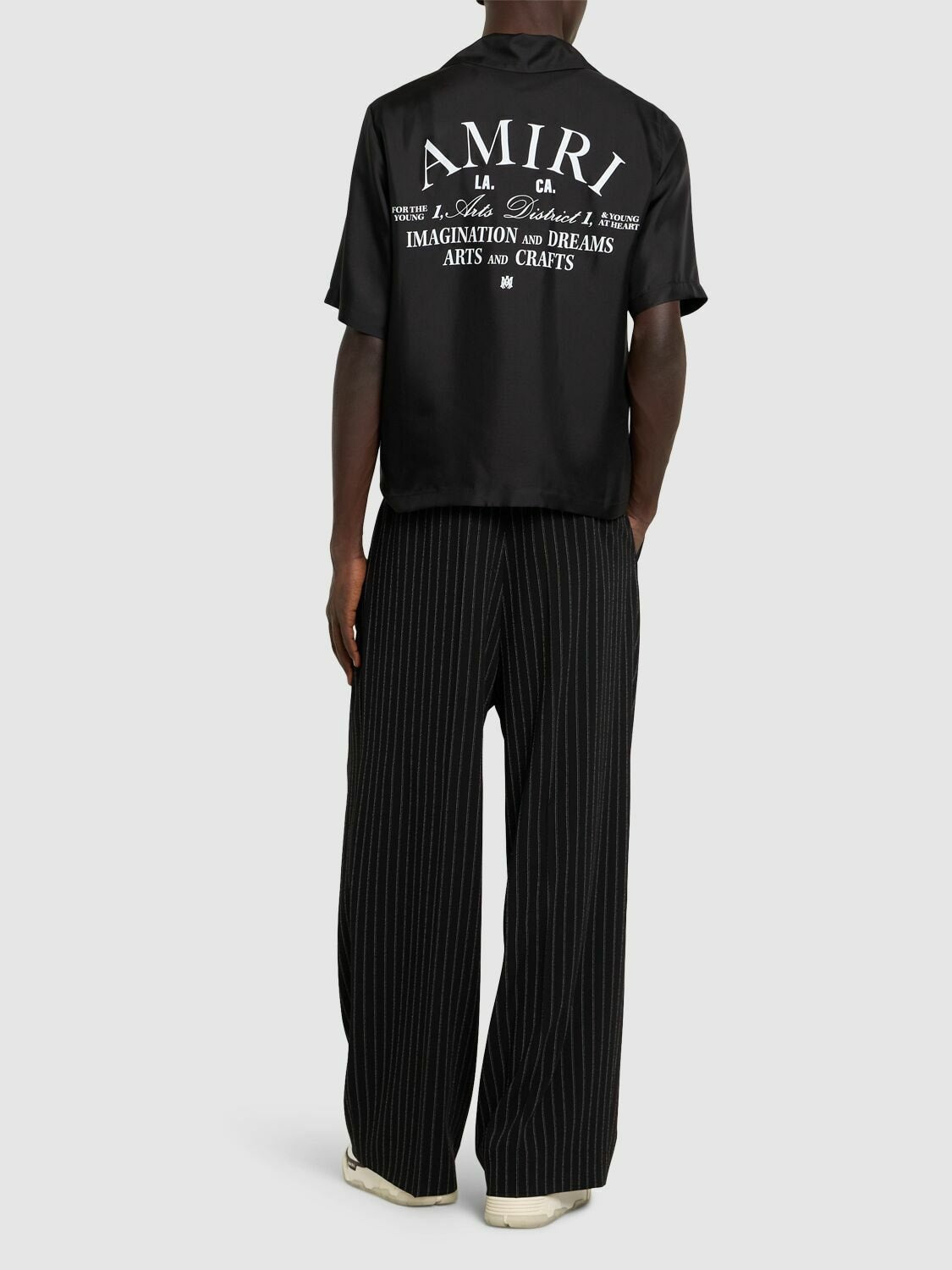 AMIRI ARTS DISTRICT BOWLING SHIRT BLACK