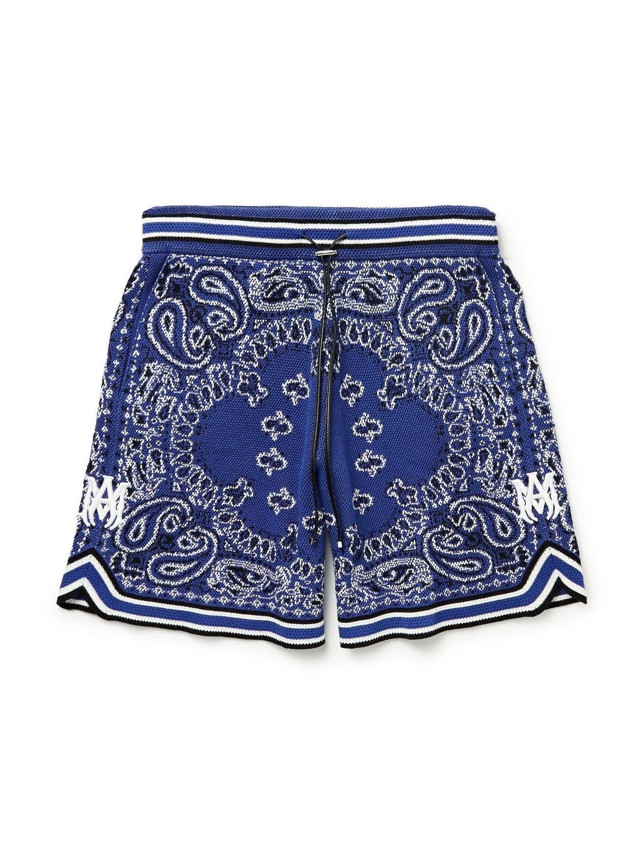 AMIRI BANDANA BLUE KNITTED SHORT