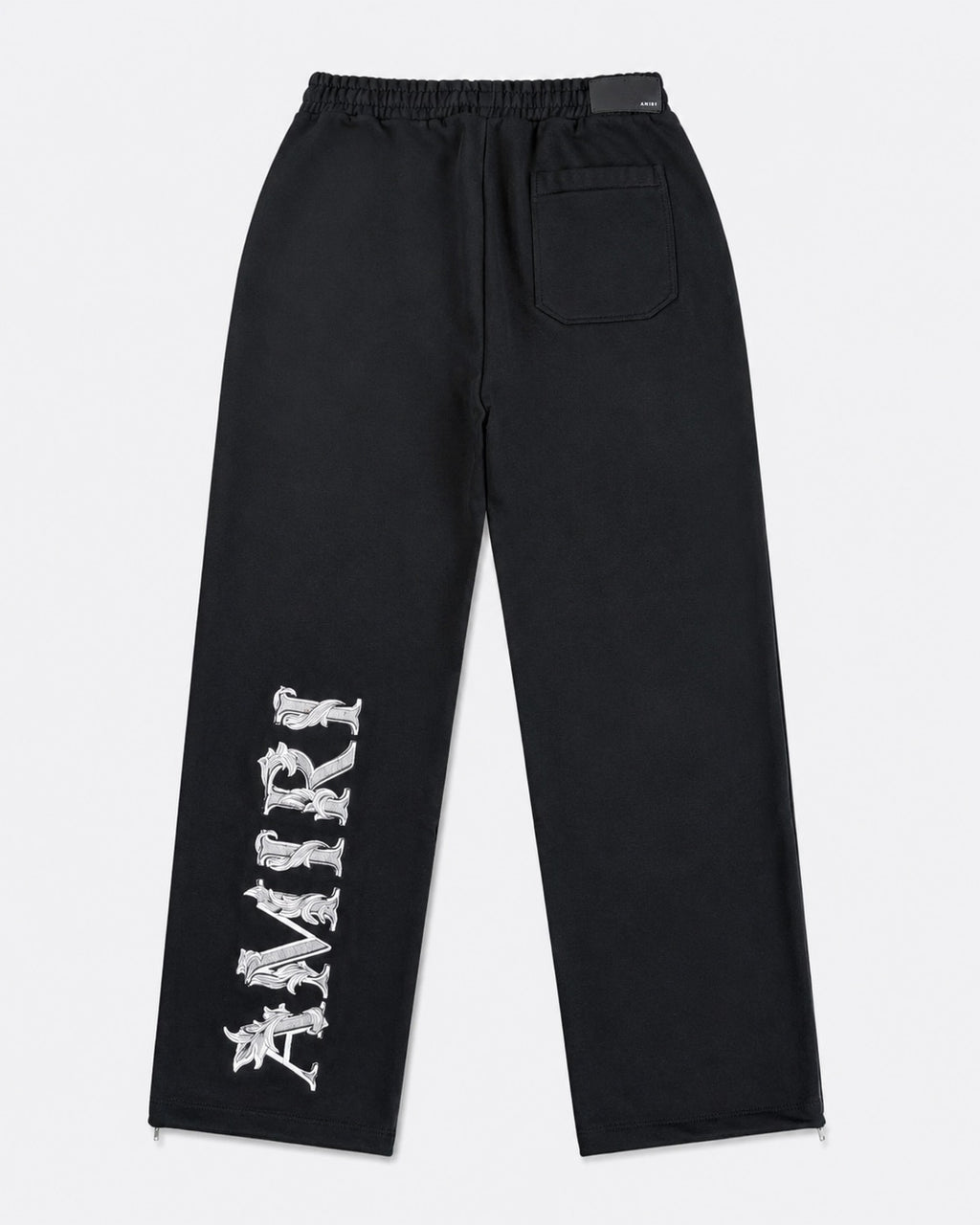 AMIRI BAROQUE BLACK LOGO SWEATPANTS RELAXED