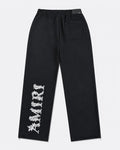 AMIRI BAROQUE BLACK LOGO SWEATPANTS RELAXED