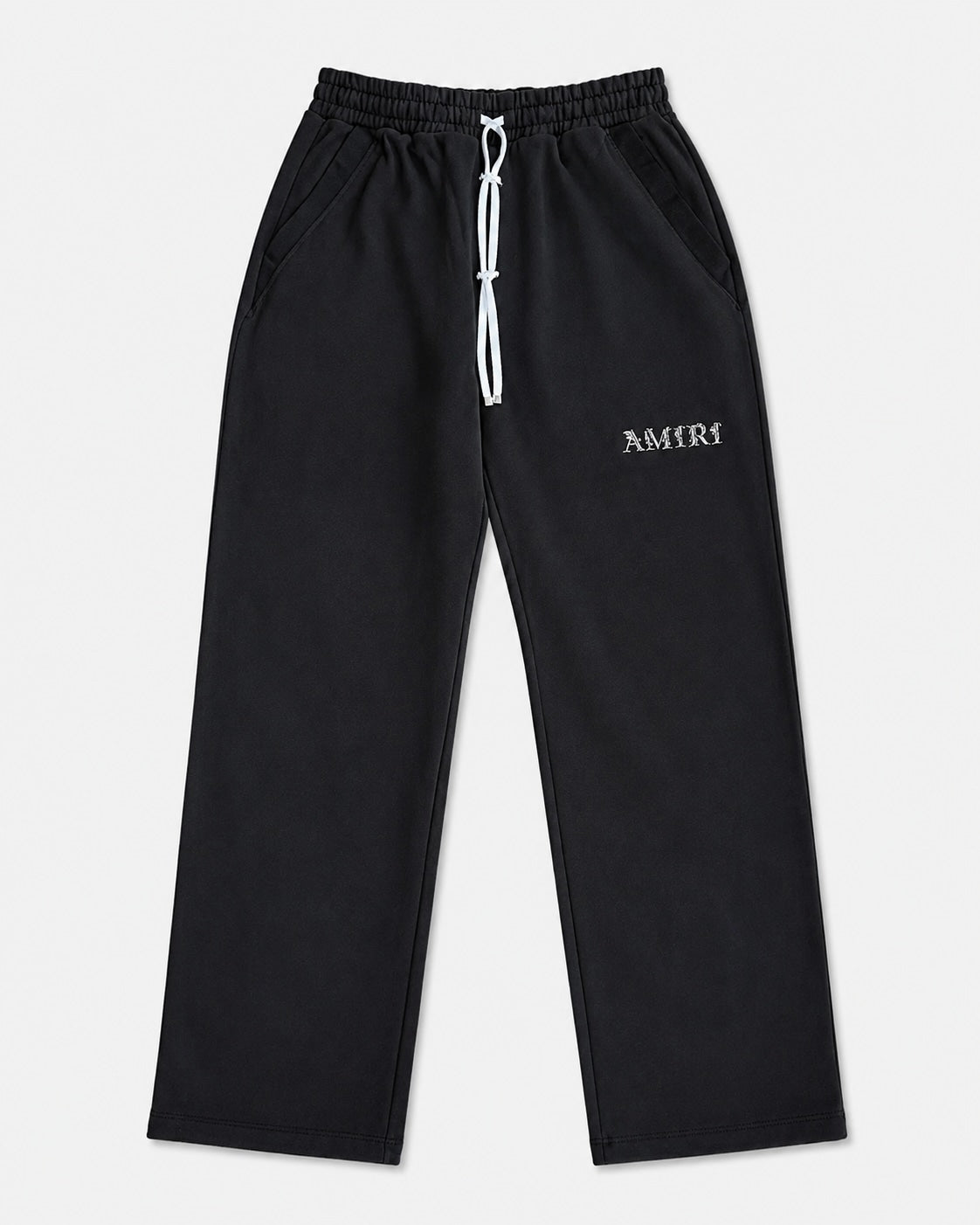 AMIRI BAROQUE BLACK LOGO SWEATPANTS RELAXED