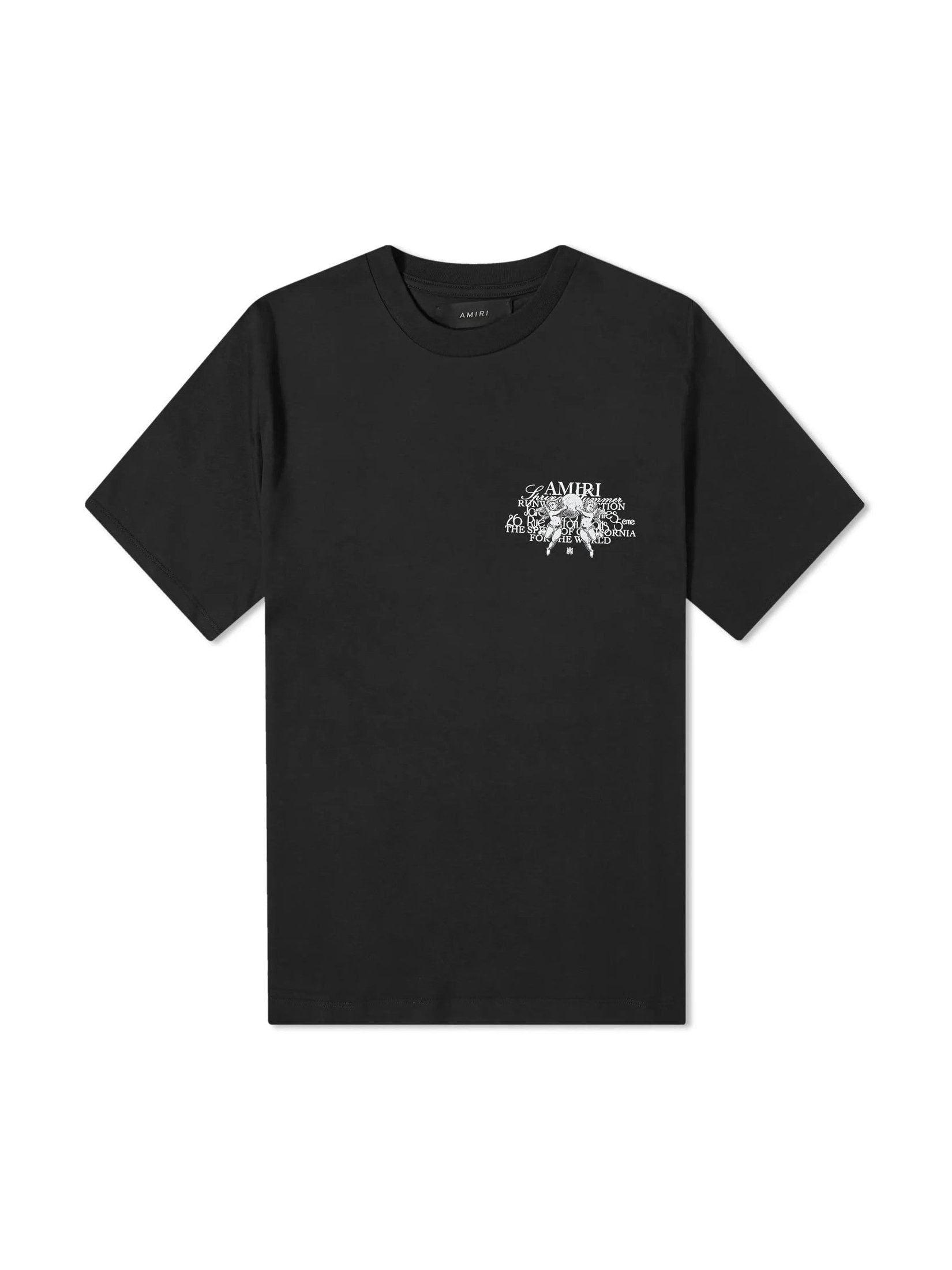 AMIRI BLACK CHERUB TEXT T SHIRT