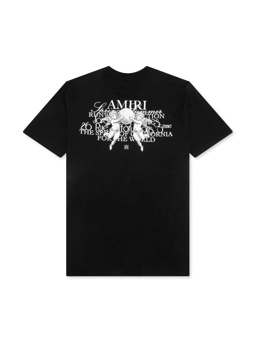 AMIRI BLACK CHERUB TEXT T SHIRT