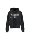 AMIRI BLACK MA BAR LOGO PATCH HOODIE