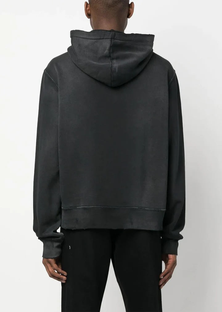 AMIRI BLACK MA BAR LOGO PATCH HOODIE