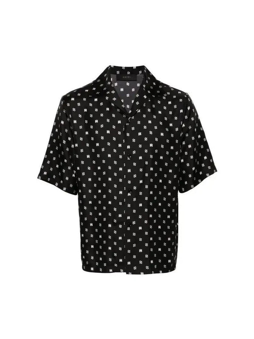 AMIRI BLACK MA PAISLEY BLACK SILK SHIRT