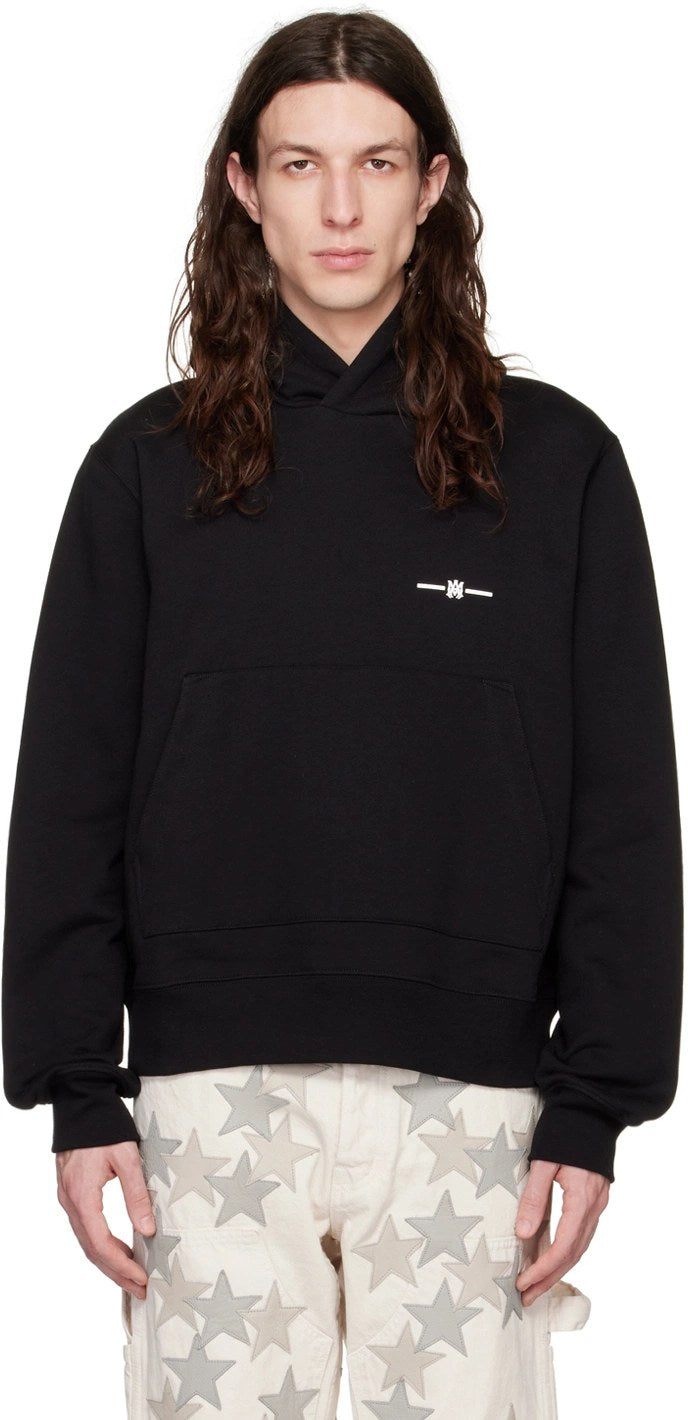 AMIRI BLACK MICRO 'M.A.' HOODIE