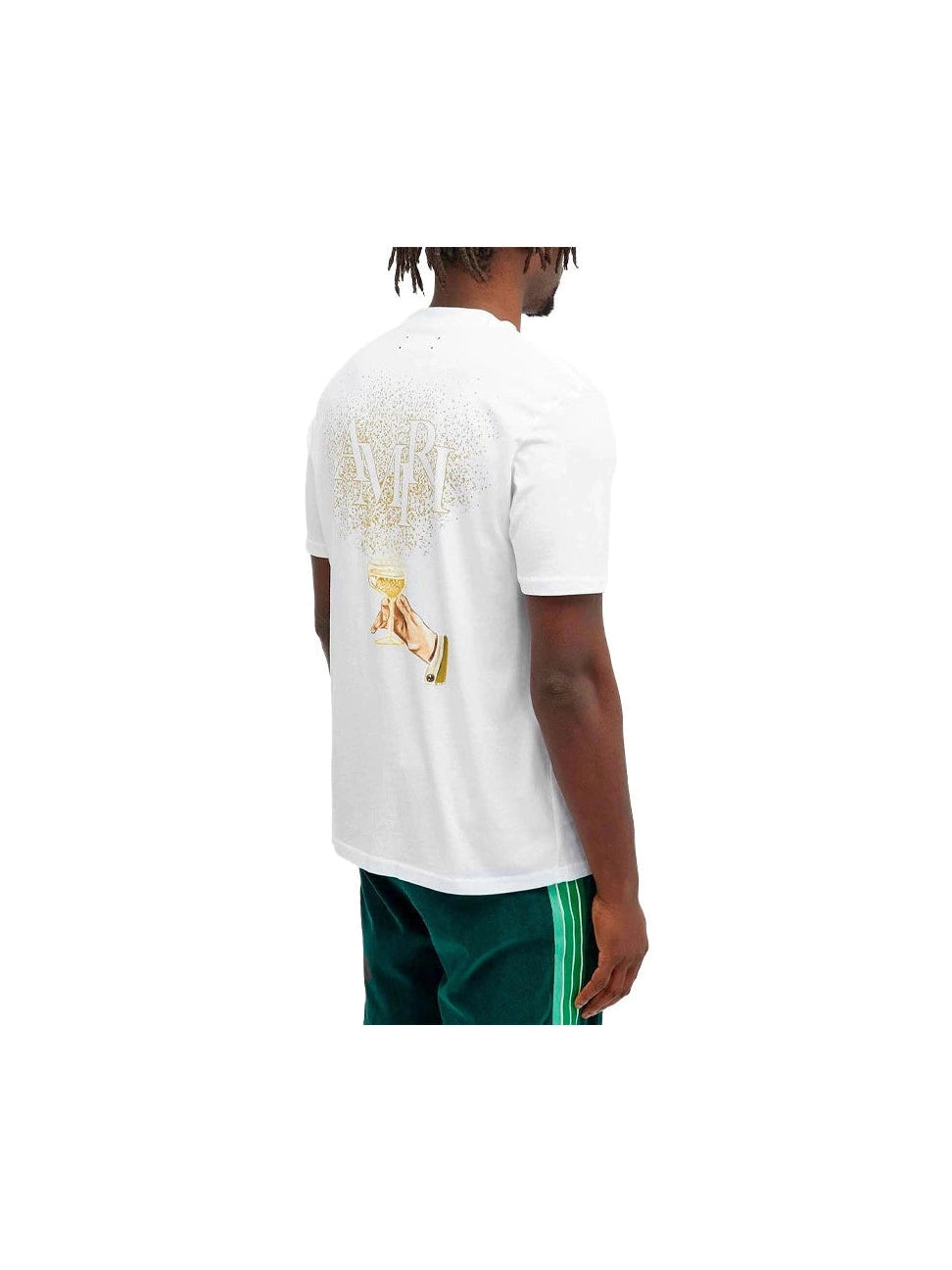 AMIRI CHAMPAGNE WHITE COTTON T SHIRT AMIRI The Hype Company