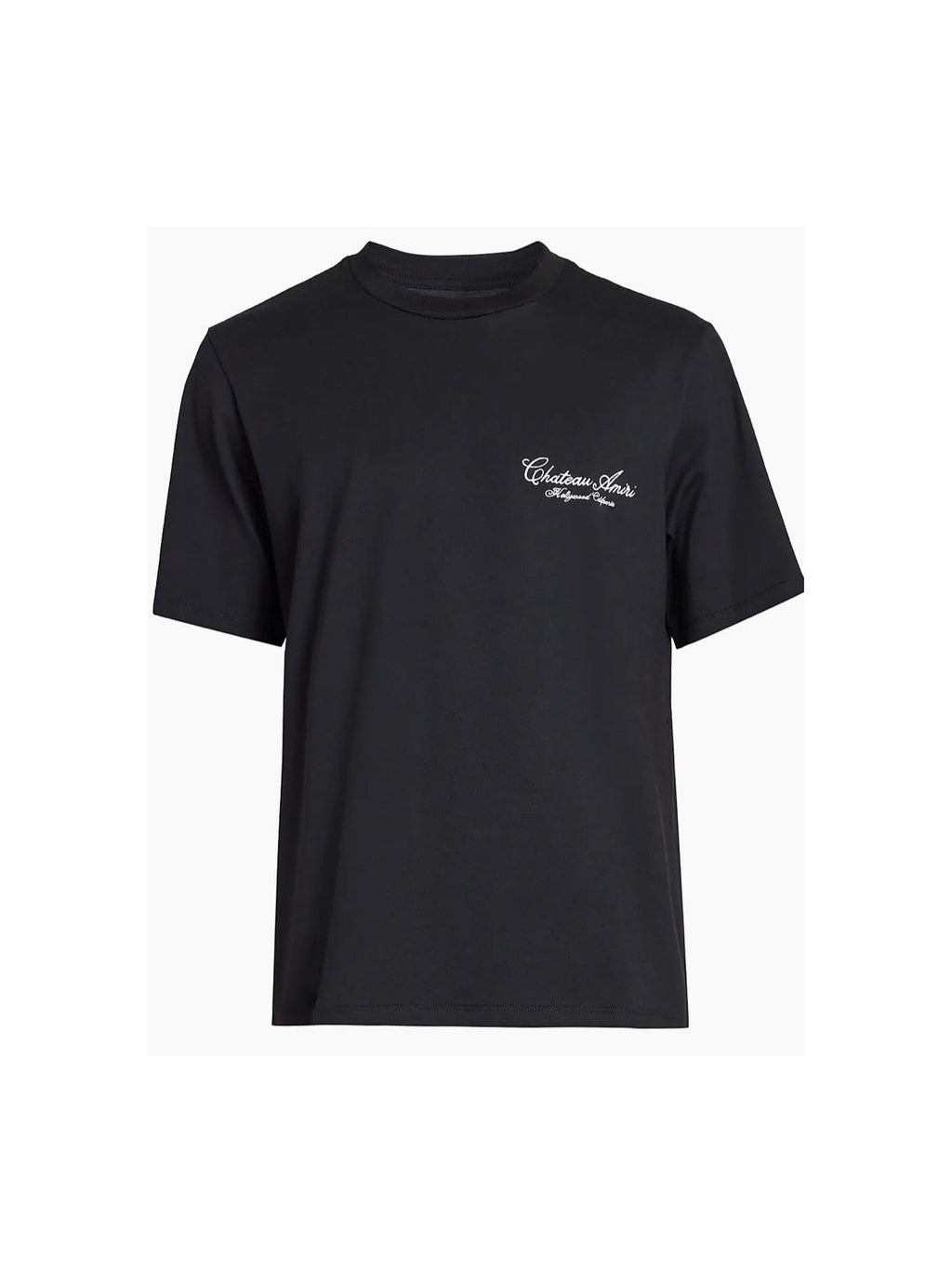 AMIRI CHATEAU SCRIPT BLACK T-SHIRT 