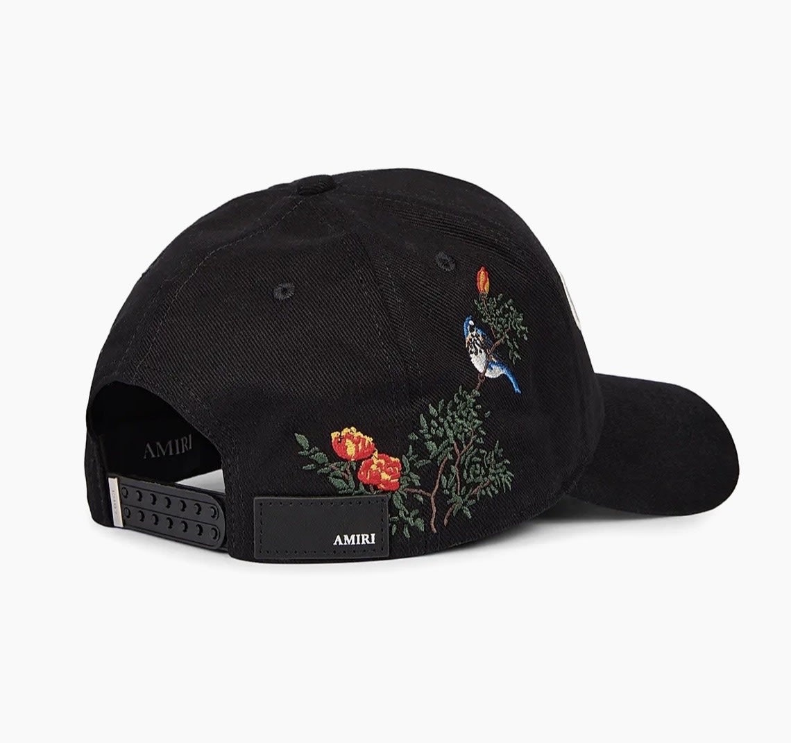 AMIRI CHATEU BLACK EMBROIDERY HAT