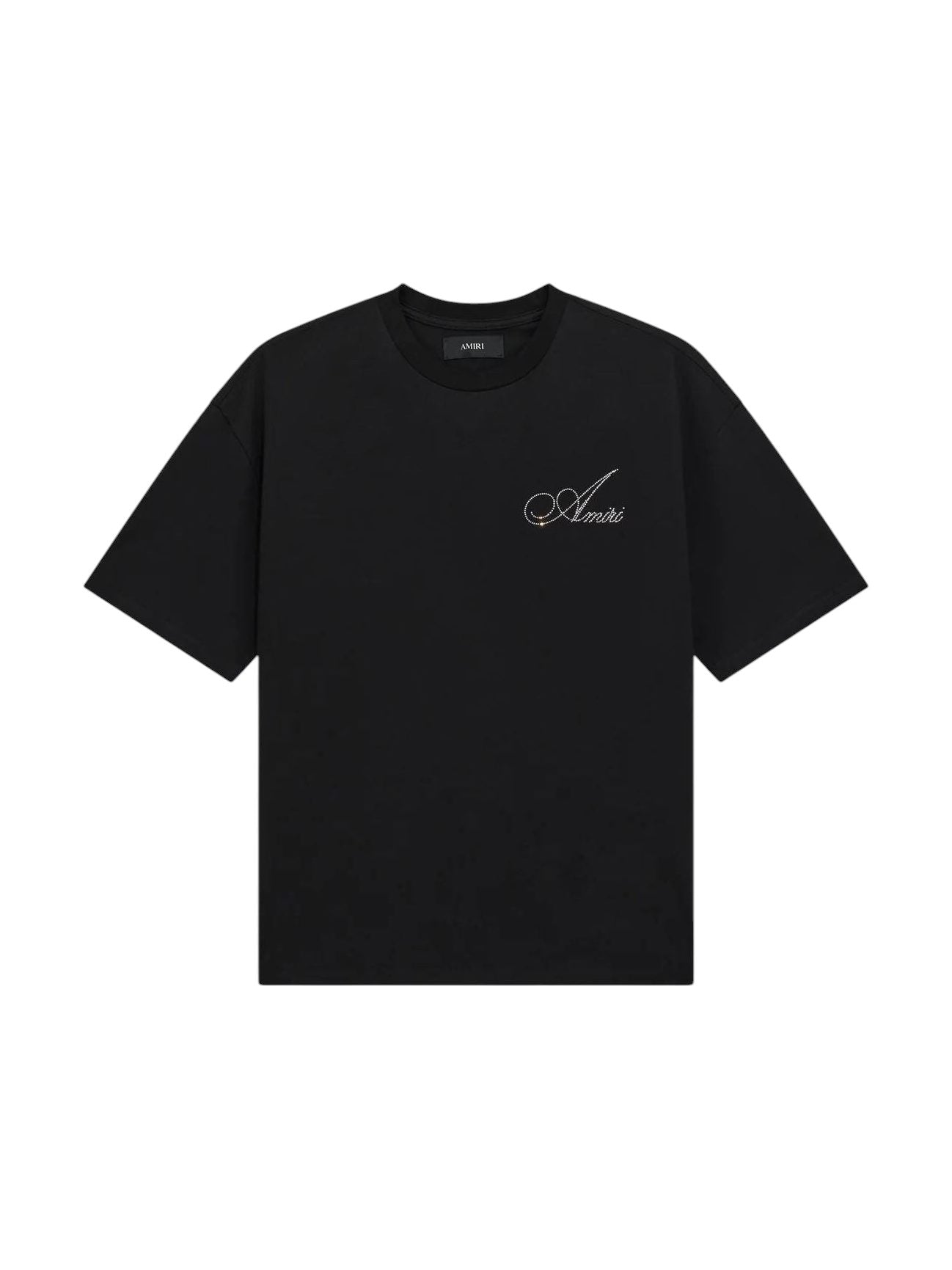 AMIRI CRYSTAL SCRIPT T-SHIRT BLACK
