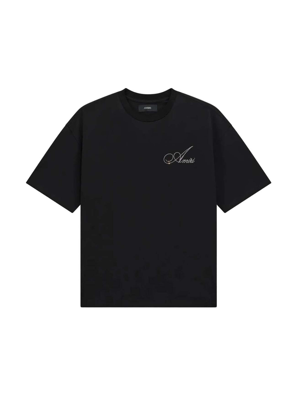 AMIRI CRYSTAL SCRIPT T-SHIRT BLACK