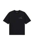 AMIRI CRYSTAL SCRIPT T-SHIRT BLACK