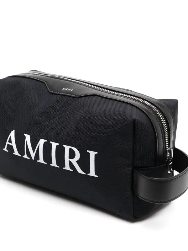 AMIRI DOPP KIT BAG BLACK CORE LOGO