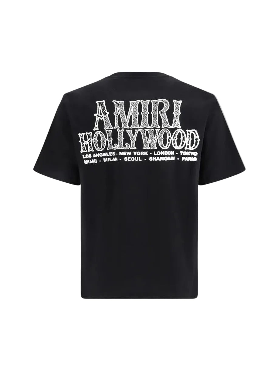 AMIRI HOLLYWOOD CITY T-SHIRT BLACK
