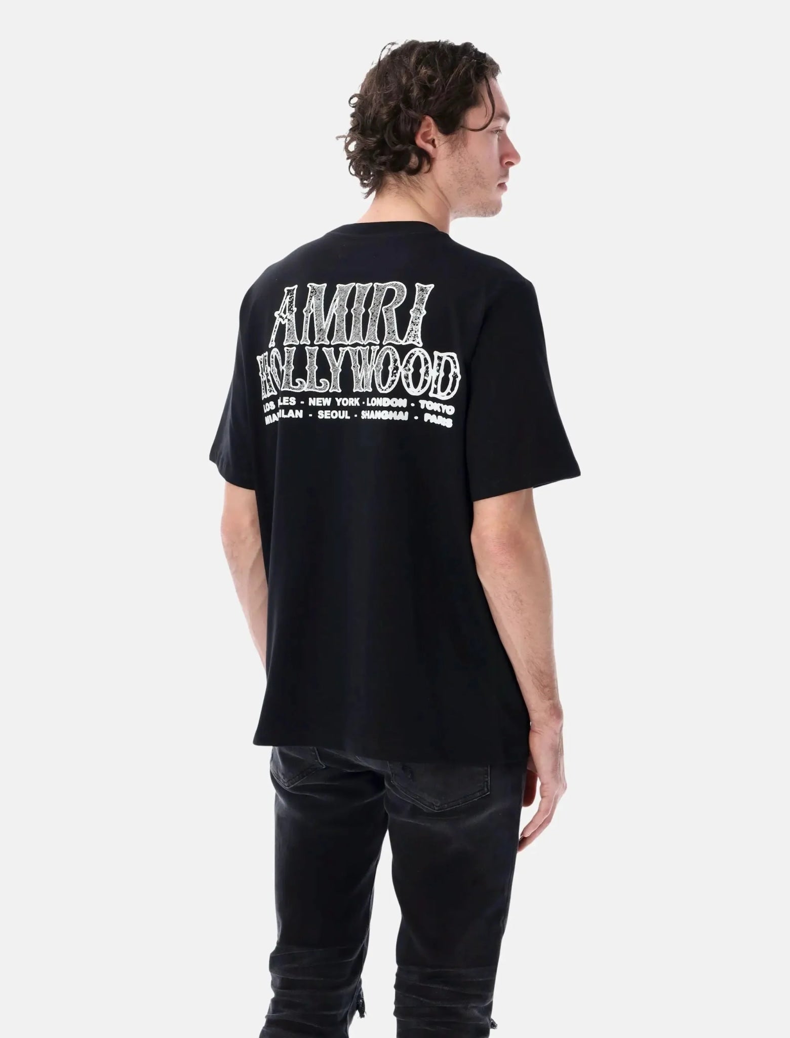 AMIRI HOLLYWOOD CITY T-SHIRT BLACK