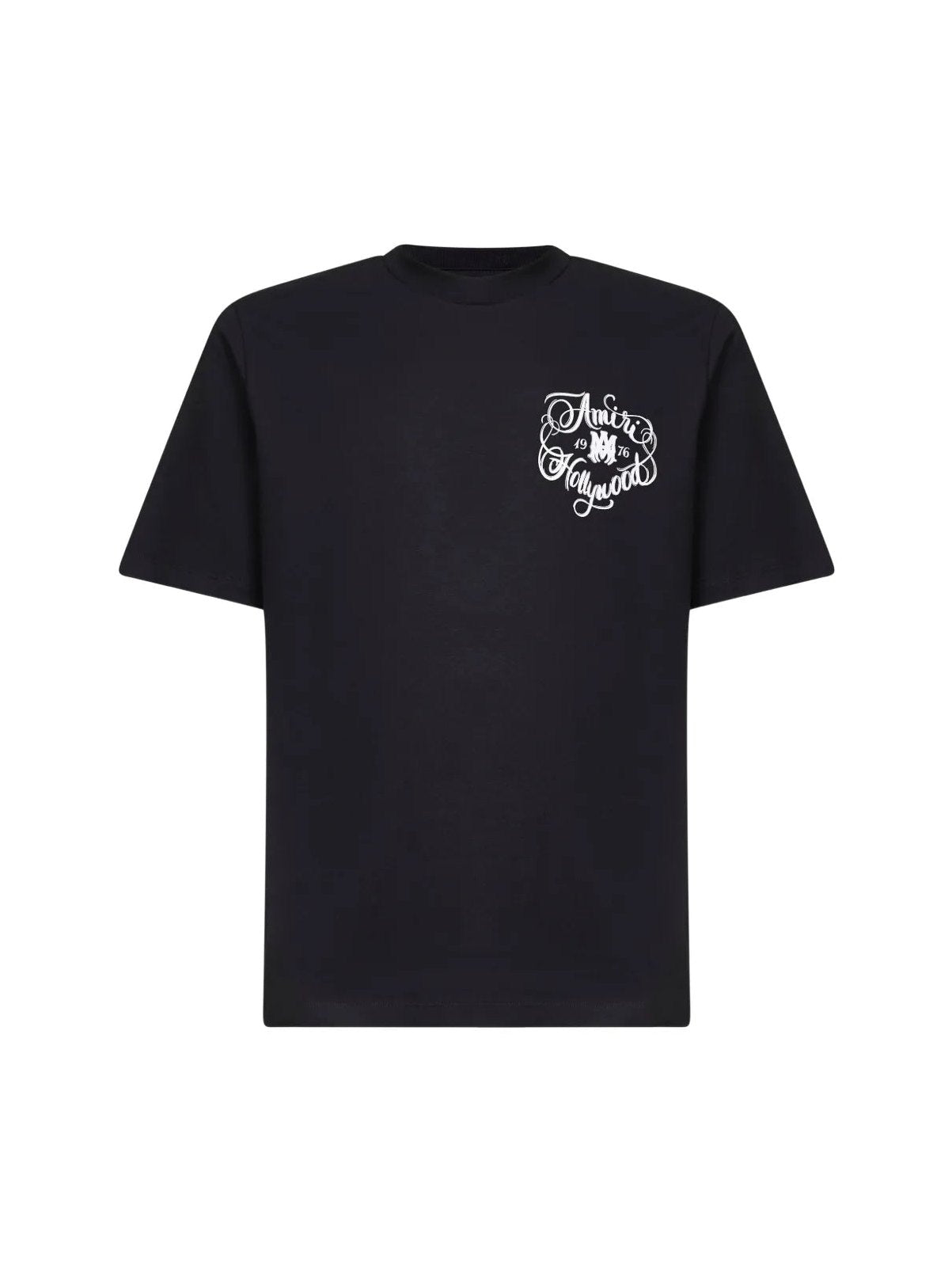 AMIRI HOLLYWOOD LETTERING-PRINT T-SHIRT BLACK