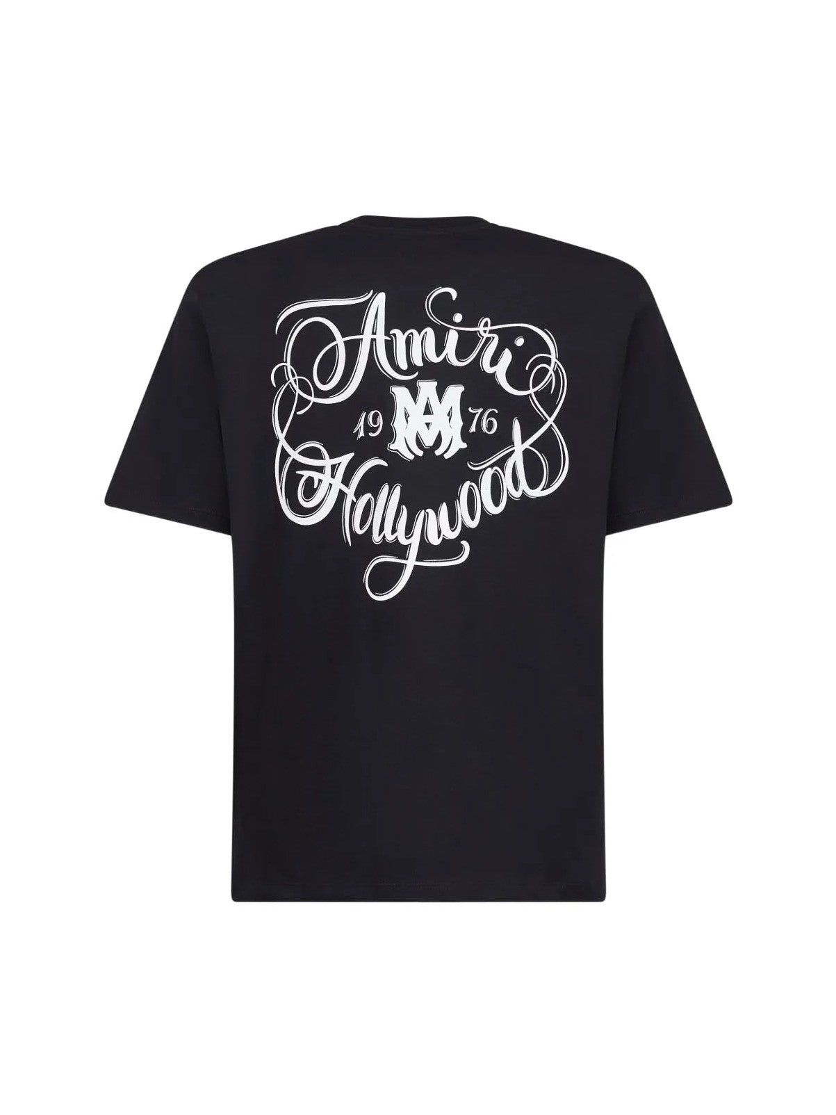 AMIRI HOLLYWOOD LETTERING-PRINT T-SHIRT BLACK