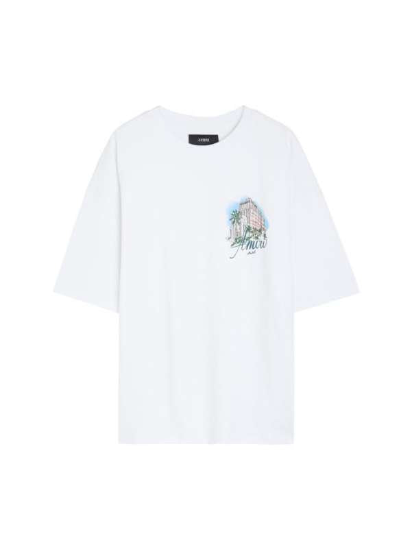 AMIRI HOTEL PRINTED T-SHIRT WHITE
