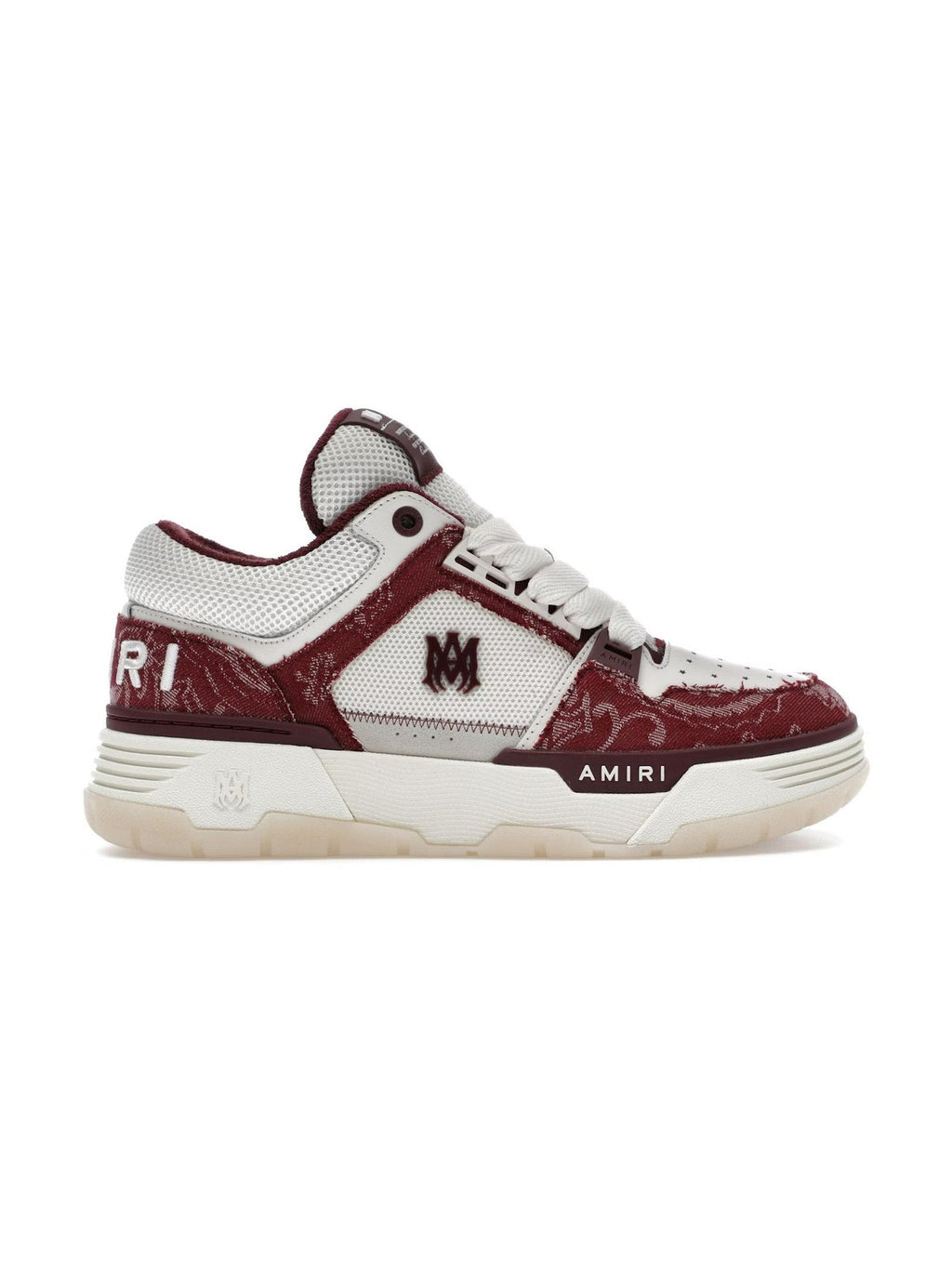 AMIRI MA-1 BANDANA DENIM BURGUNDY