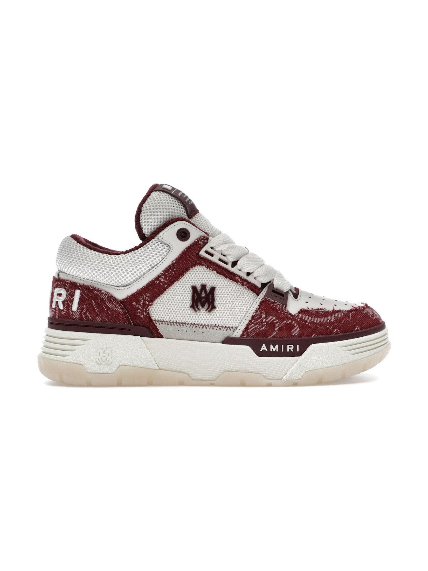 AMIRI MA-1 BANDANA DENIM BURGUNDY