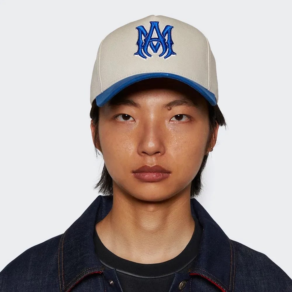 AMIRI MA CAP CANVAS ALABASTER BLUE